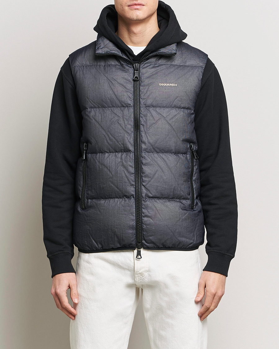 Dsquared2 3D Ripstop Puffer Vest Navy at CareOfCarl.com