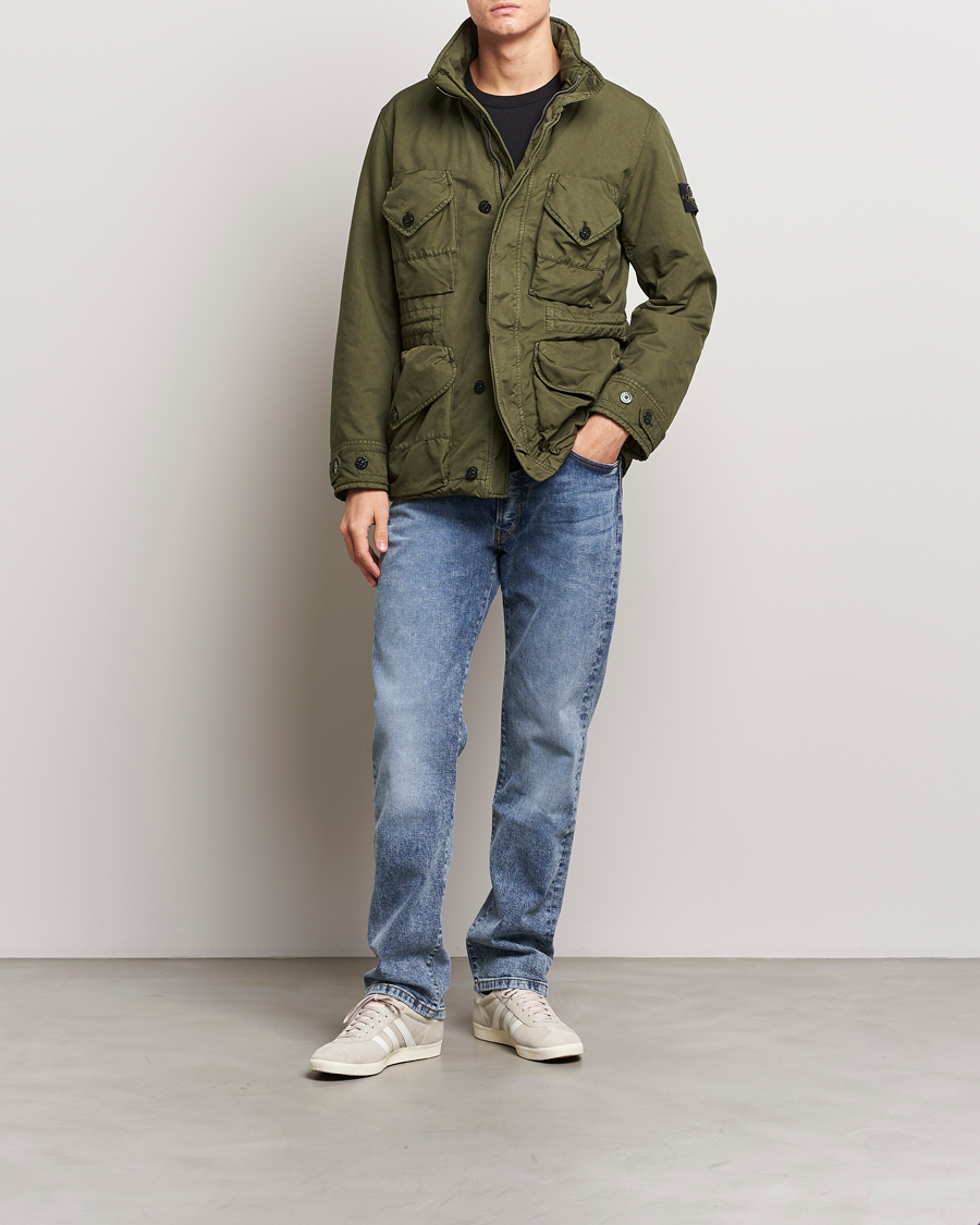 Stone Island David-TC Padded Field Jacket Olive at CareOfCarl.com