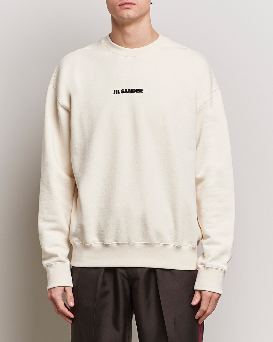 Jil Sander Small Logo Sweatshirt Dune at CareOfCarl.com