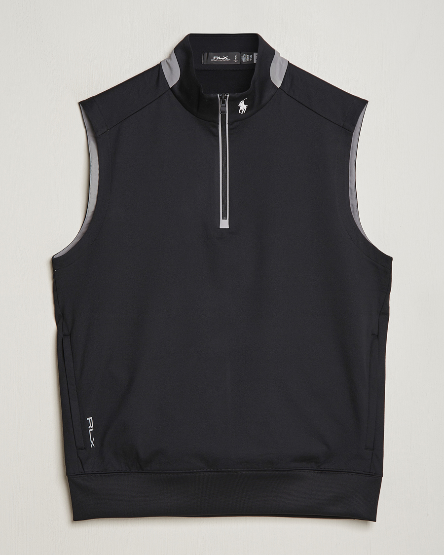 RLX Ralph Lauren Luxury Performance Vest Polo Black at CareOfCarl.com