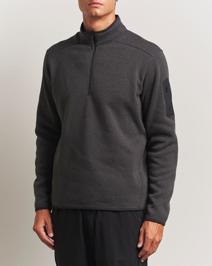 Arc'teryx Covert Half-Zip Black Heather at CareOfCarl.com