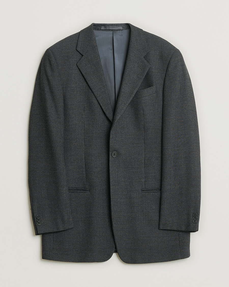 Armani Collezioni Vintage Wool Blazer Dark Grey 48 at CareOfCarl.com