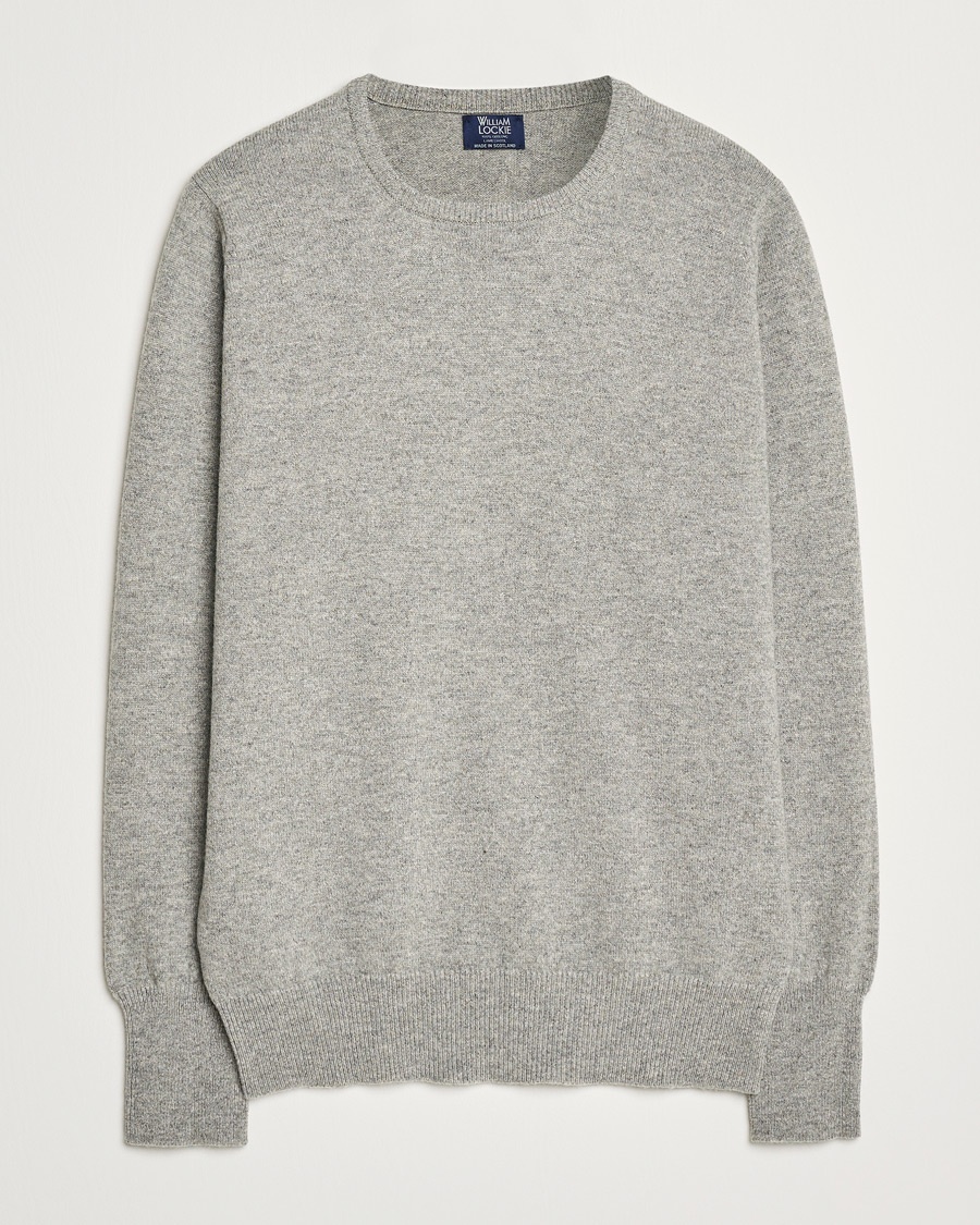 Jil Sander Seamless Crew Neck Sweater Grey Melange at CareOfCarl.com