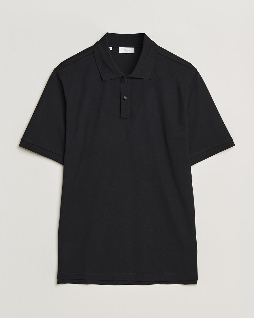 Polo Ralph Lauren Custom Slim Fit Polo Black at CareOfCarl.com