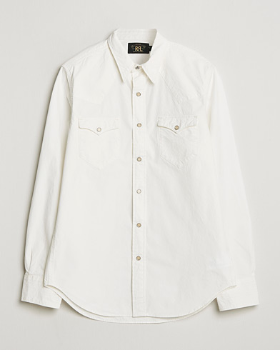 RRL Long Sleeve Henley Paper White at CareOfCarl.com