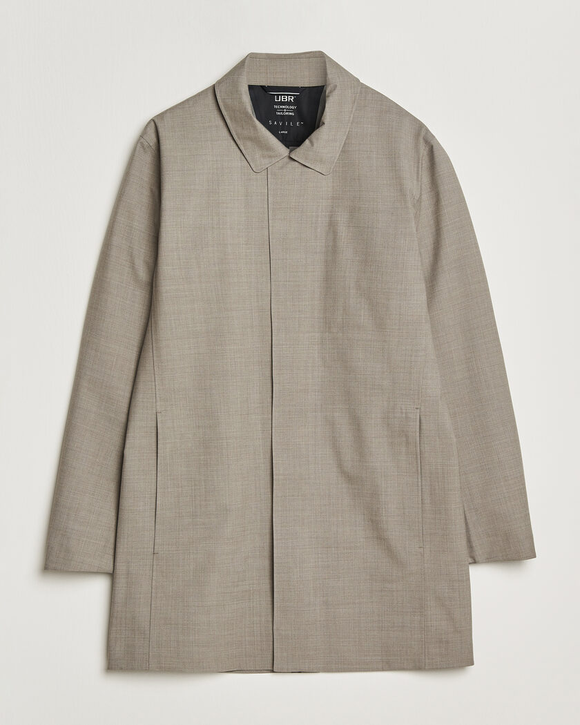 Auralee Wool Tweed Chesterfield Coat Khaki at CareOfCarl.com