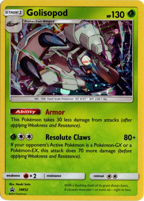 グソクムシャ 海外版 英語版 ホロ プロモ Golisopod - SM52 -【Card
