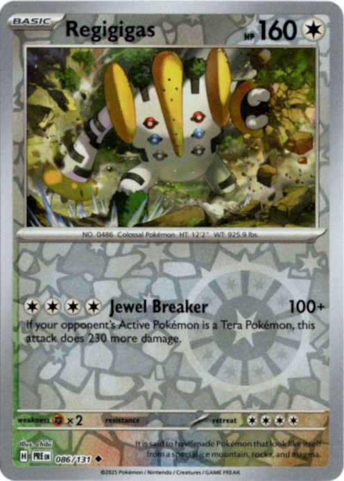 レジギガス 海外版 英語版 リバホロ Regigigas - 086/131 -【Card
