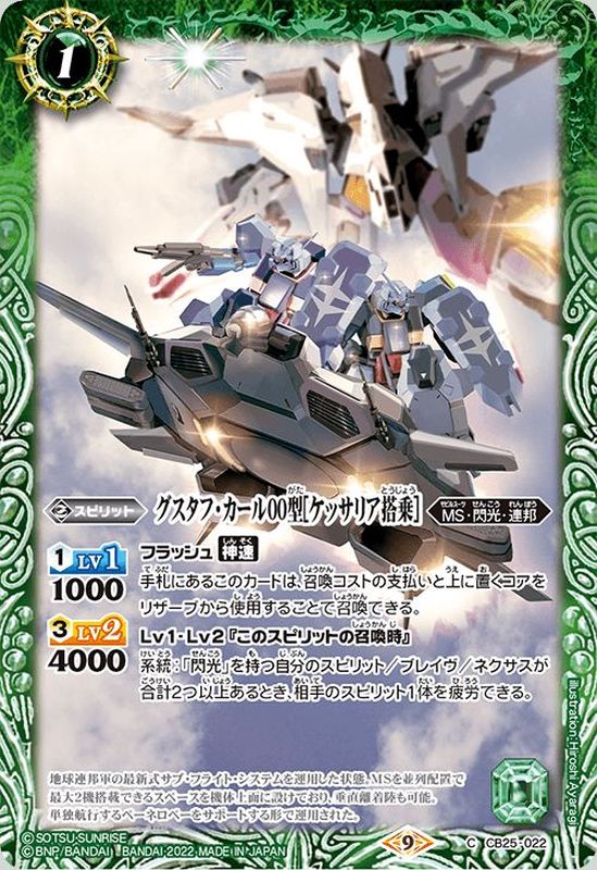 2022/9)グスタフ・カール00型[ケッサリア搭乗]【C】{CB25-022}《緑》