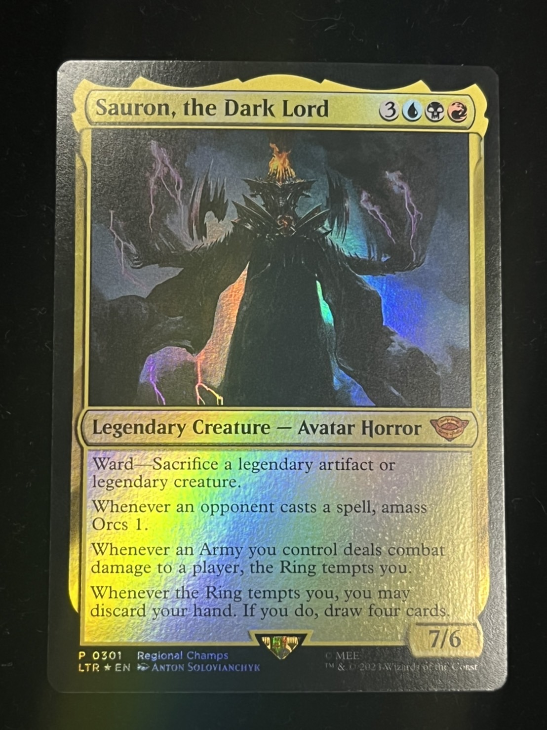 EX+](FOIL)(0301)冥王、サウロン/Sauron, the Dark Lord《英語》【LTR】