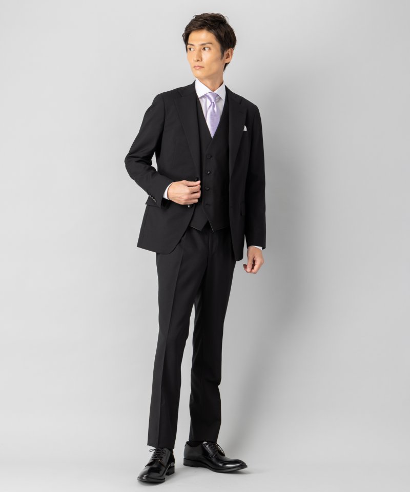 SUITS SEIECT グレー 3ピース ビジネススーツ A5