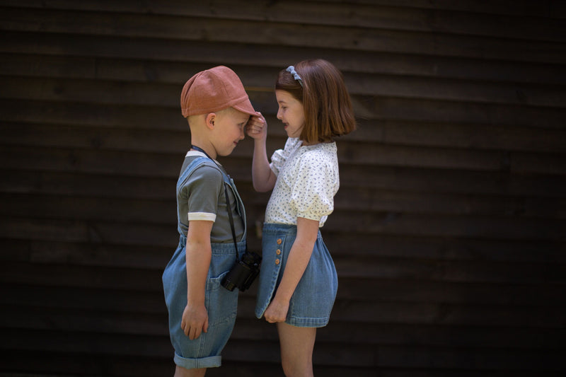 Soor Ploom Olive Skort - Light Wash Denim – Casp Baby Mommy & Me