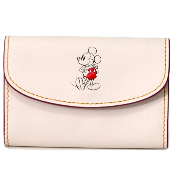 COACH】コーチ ディズニー ミッキーマウス 限定 コラボ 本革 レザー