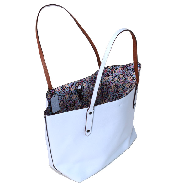 COACH】コーチ ペブルレザー キースヘリング コラボ パッチワーク