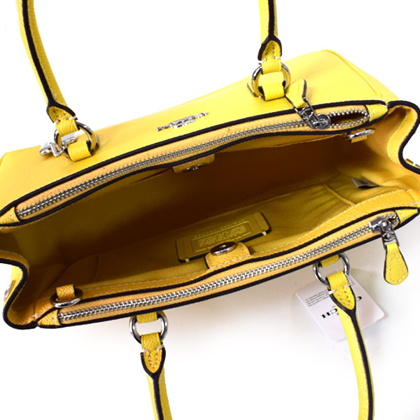 COACH】コーチ クロスグレインレザー ミニ サリー キャリーオール 2WAY