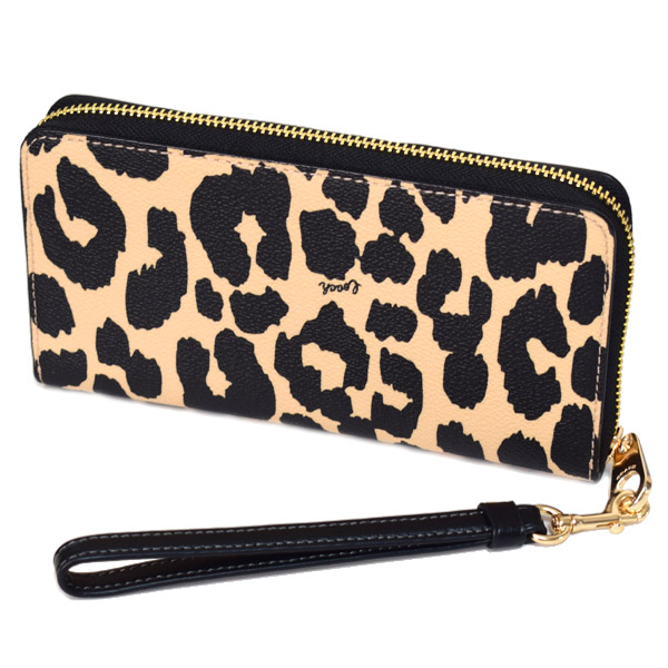 COACH】コーチ 長財布 レオパード ヒョウ柄 アニマル レザー ロゴ