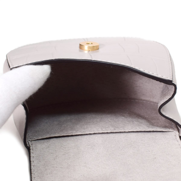 COACH】コーチ クロコダイル エンボスドレザー モーガン チェーン