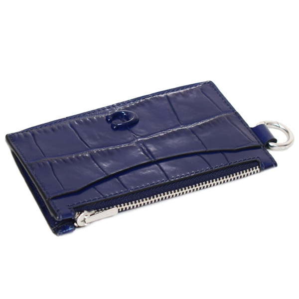 COACH】コーチ カードケース メンズ クロコダイル エンボスドレザー