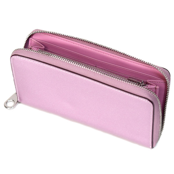 COACH】コーチ 長財布 レザー メタリック キラキラ ロゴ リストレット