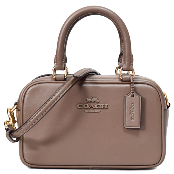 COACH】コーチ バッグ スムースレザー ミニ ロゴ サッチェル 2WAY