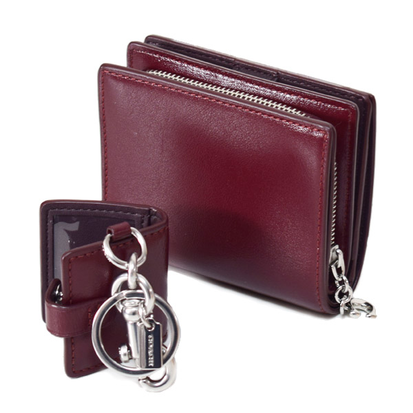 COACH】コーチ 財布 キーホルダー 2点セット レザー スナップ