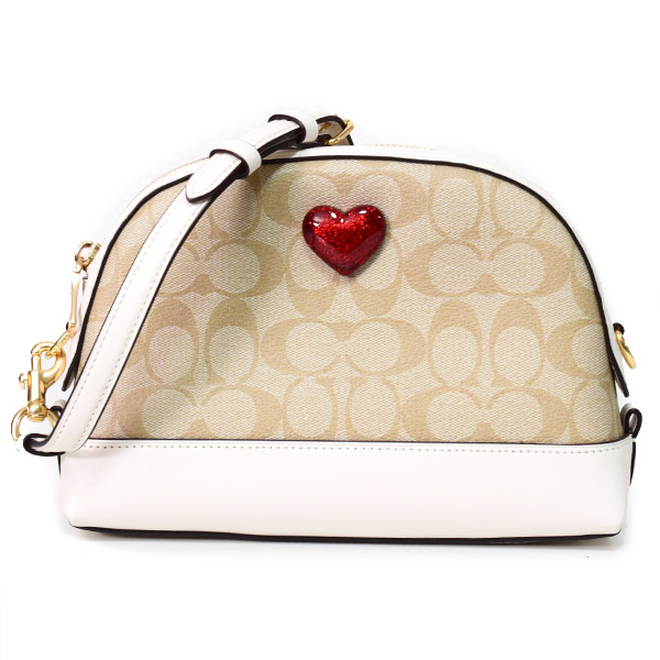 COACH】コーチ コーティングキャンバス スムースレザー シグネチャー