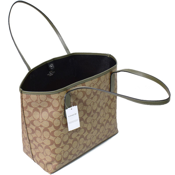 COACH】コーチ コーティングキャンバス スムースレザー シグネチャー