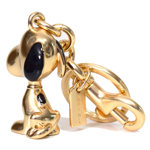 COACH】コーチ キーホルダー プレーテッドメタル ピーナッツ コラボ