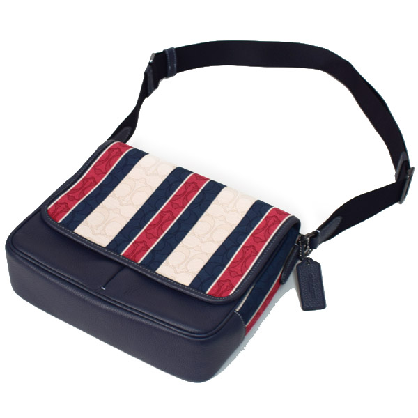 COACH】コーチ ジャガード ぺブルレザー シグネチャー トンプソン