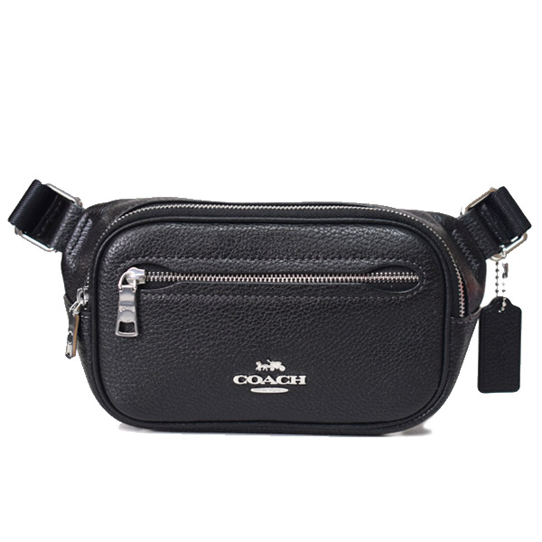 COACH】コーチ ペブルレザー ベルトバッグ ミニ 2way ワンショルダー