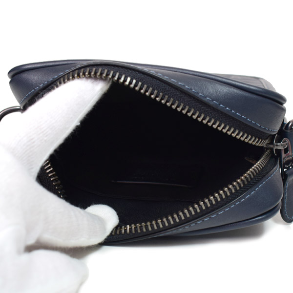 COACH】コーチ メンズ スムースカーフレザー シグネチャー 型押し