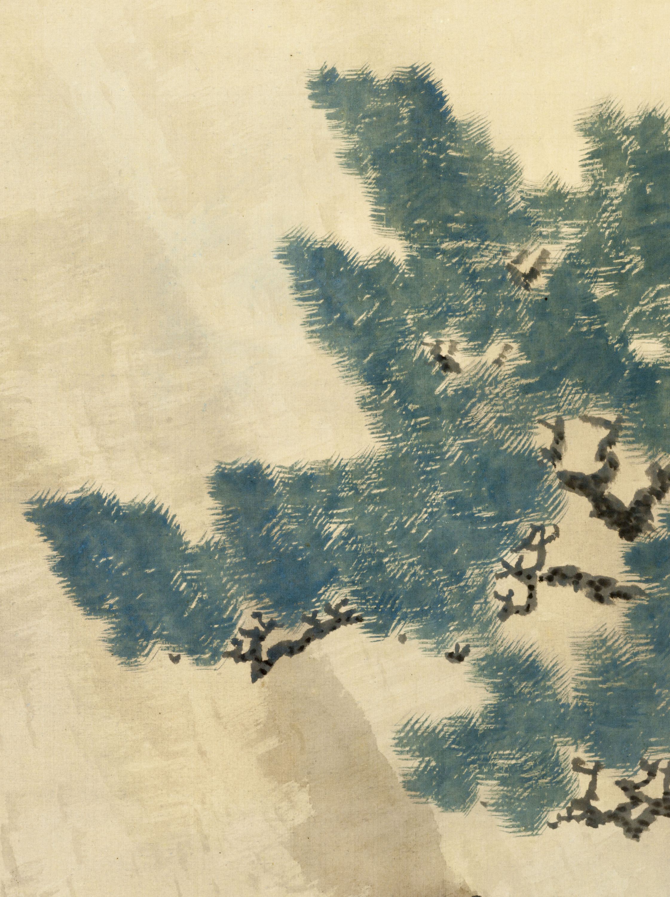 Li Bai admirant une cascade ( 李白観瀑) | Musée Cernuschi