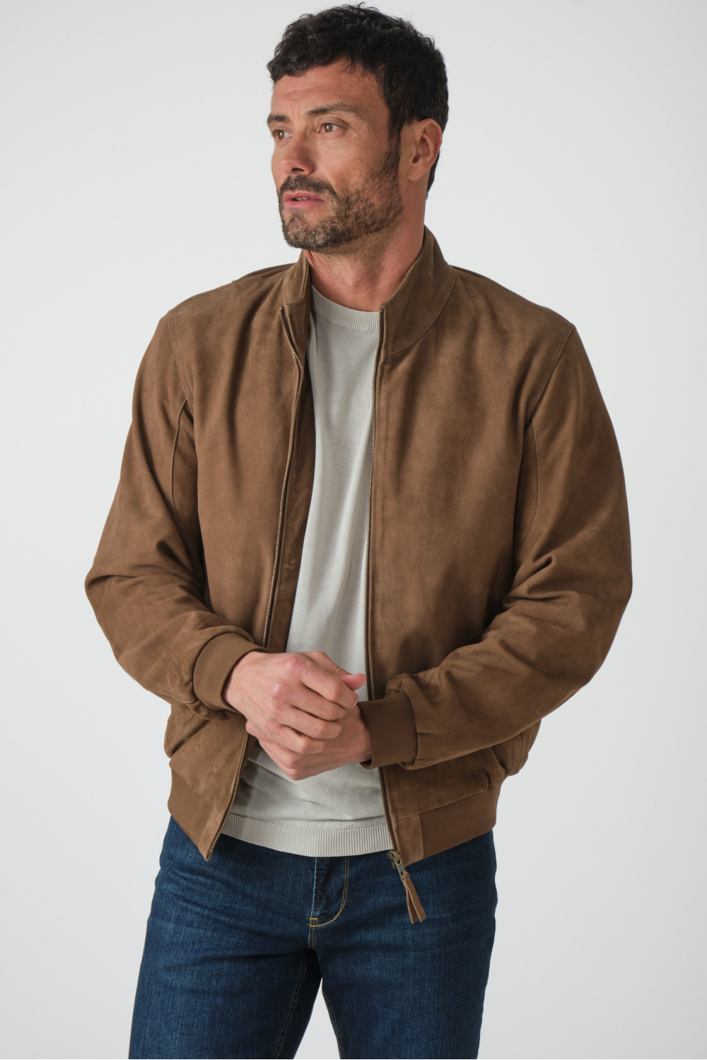 Serge Pariente - Suede goat jacket for men | Cesare Nori