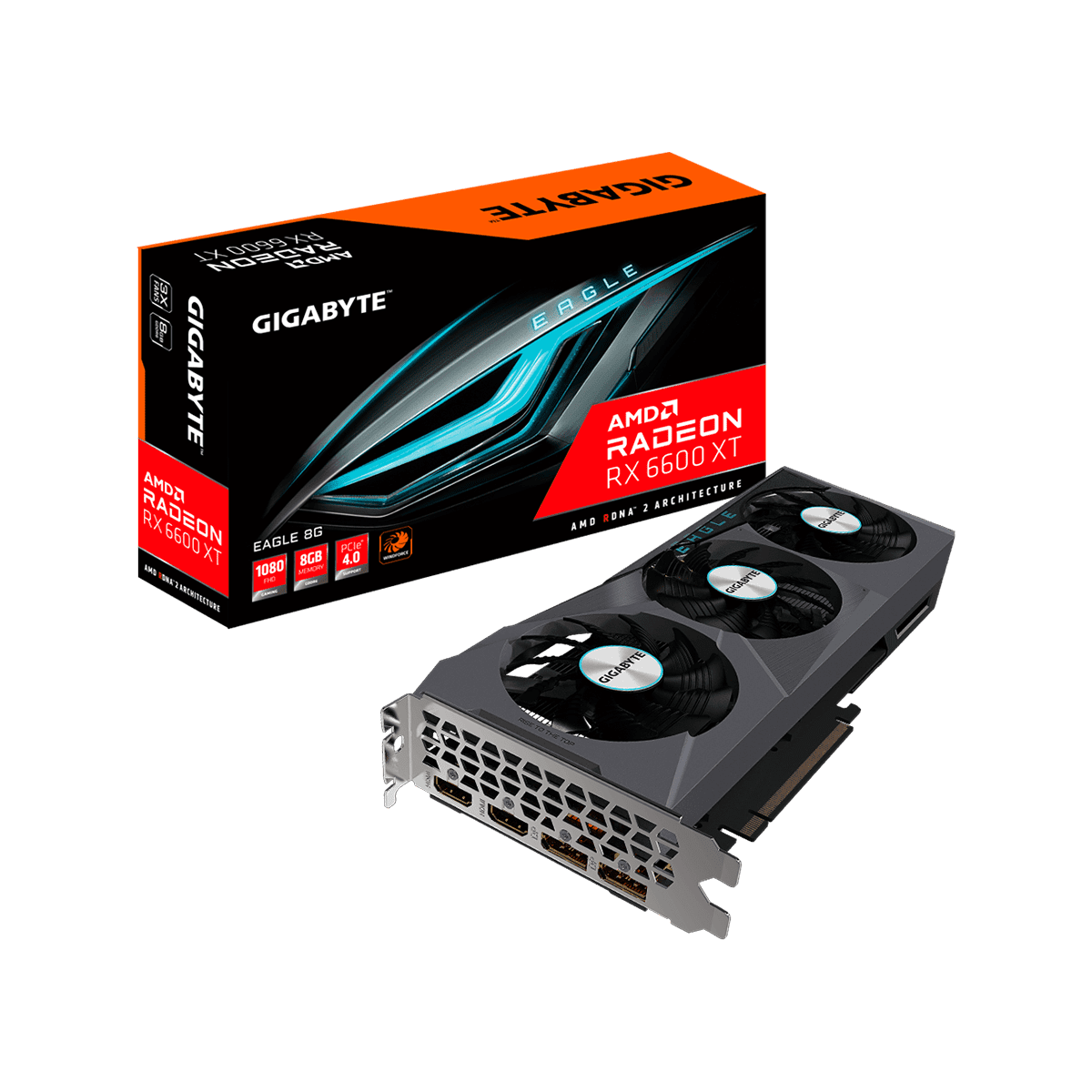 GV-R66XTEAGLE-8GD | GIGABYTE(ギガバイト) Radeon RX 6600 XT 搭載