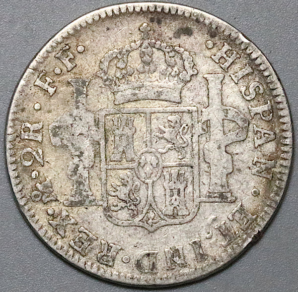 1778/7 Mexico 2 Reales Charles III Spain Colonial Silver Coin
