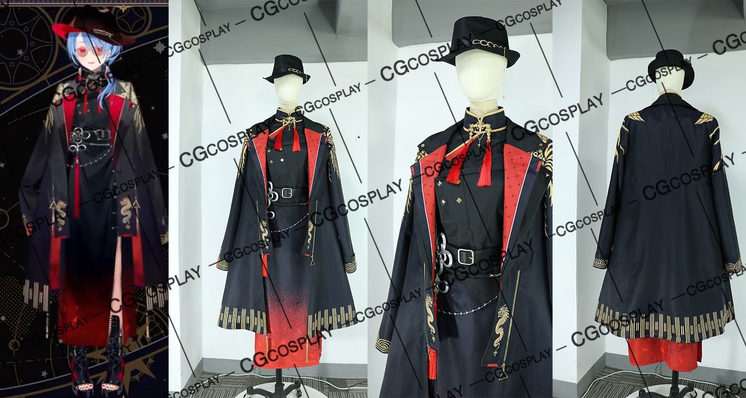 Vtuber 星街すいせい 新衣装 東洋風スーツ衣装 黒ver. - CGcosplay