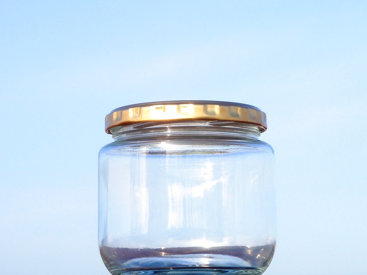 保存瓶にも最適！口径の大きなジャム瓶 ジャム500 です