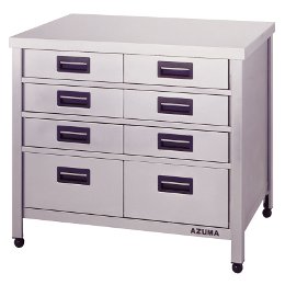 アズマ 縦型引き出し付き作業台 HTVO-900｜業務用厨房機器通販の厨房