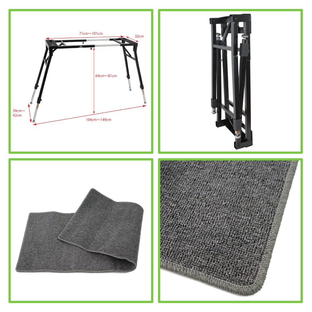 カシオ CASIO Privia PX-S1100 RD 電子ピアノ スタンド マット 3点