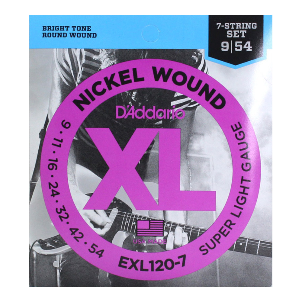 ダダリオ D'Addario EXL120-7 7弦エレキギター弦×5SET(ダダリオ 7弦