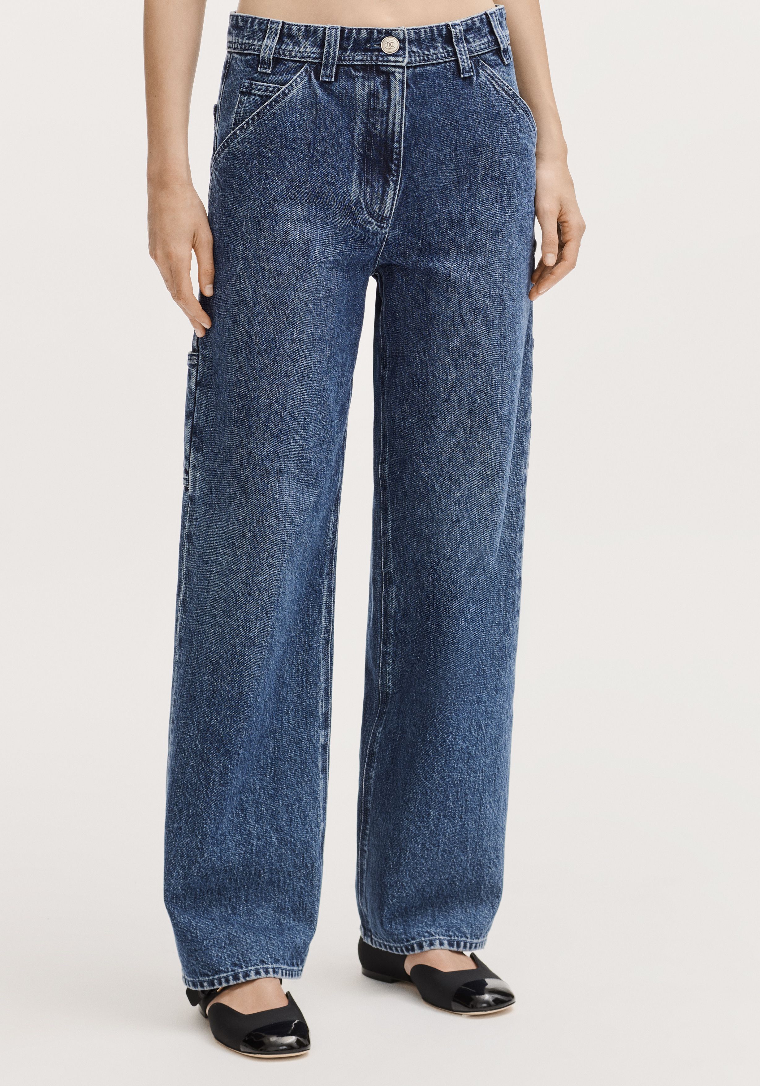 ジーンズ - ウォッシュド デニム、ブルー — ファッション | CHANEL