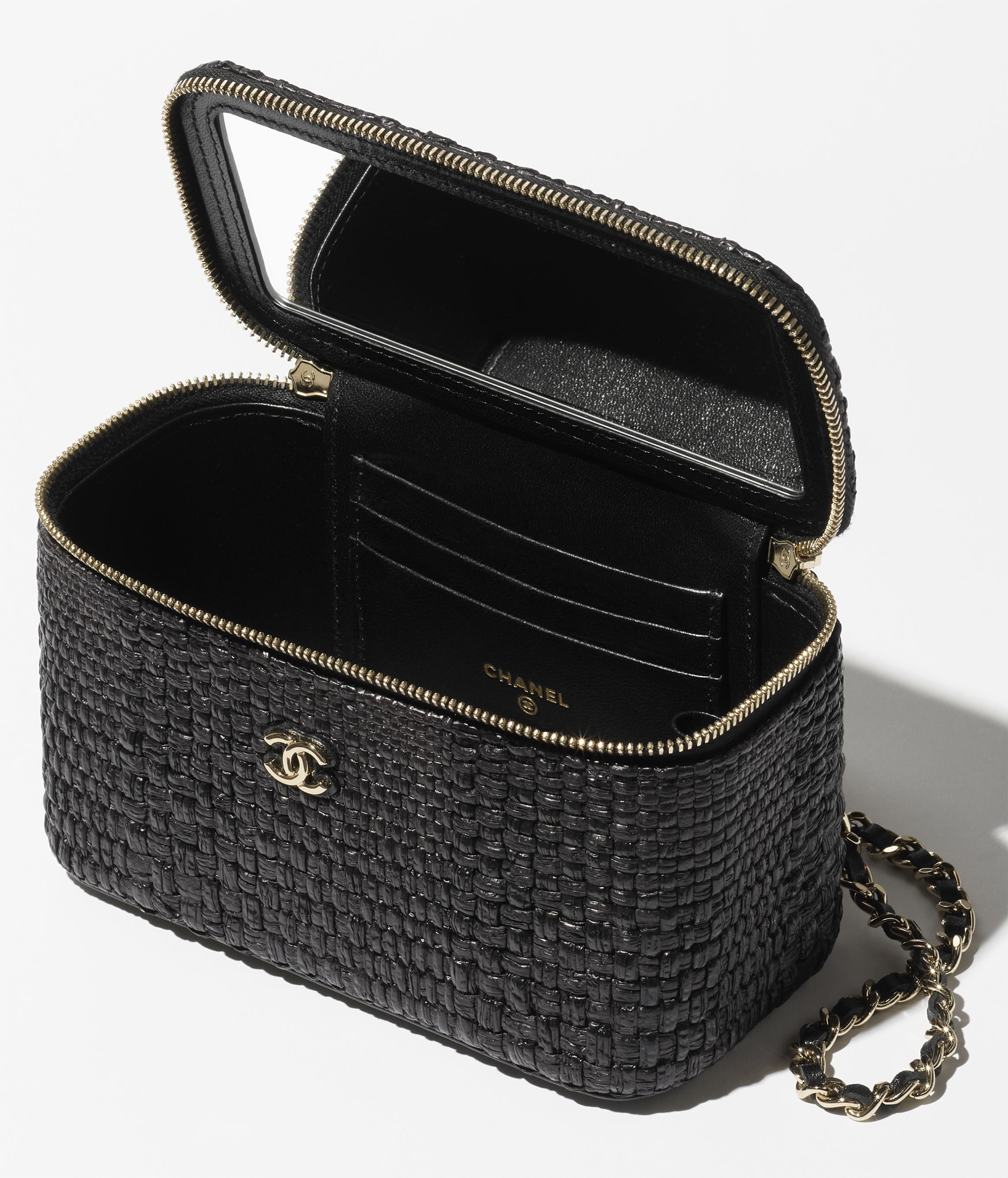 クラシック ジップ ケース - シャイニー グレインド カーフスキン