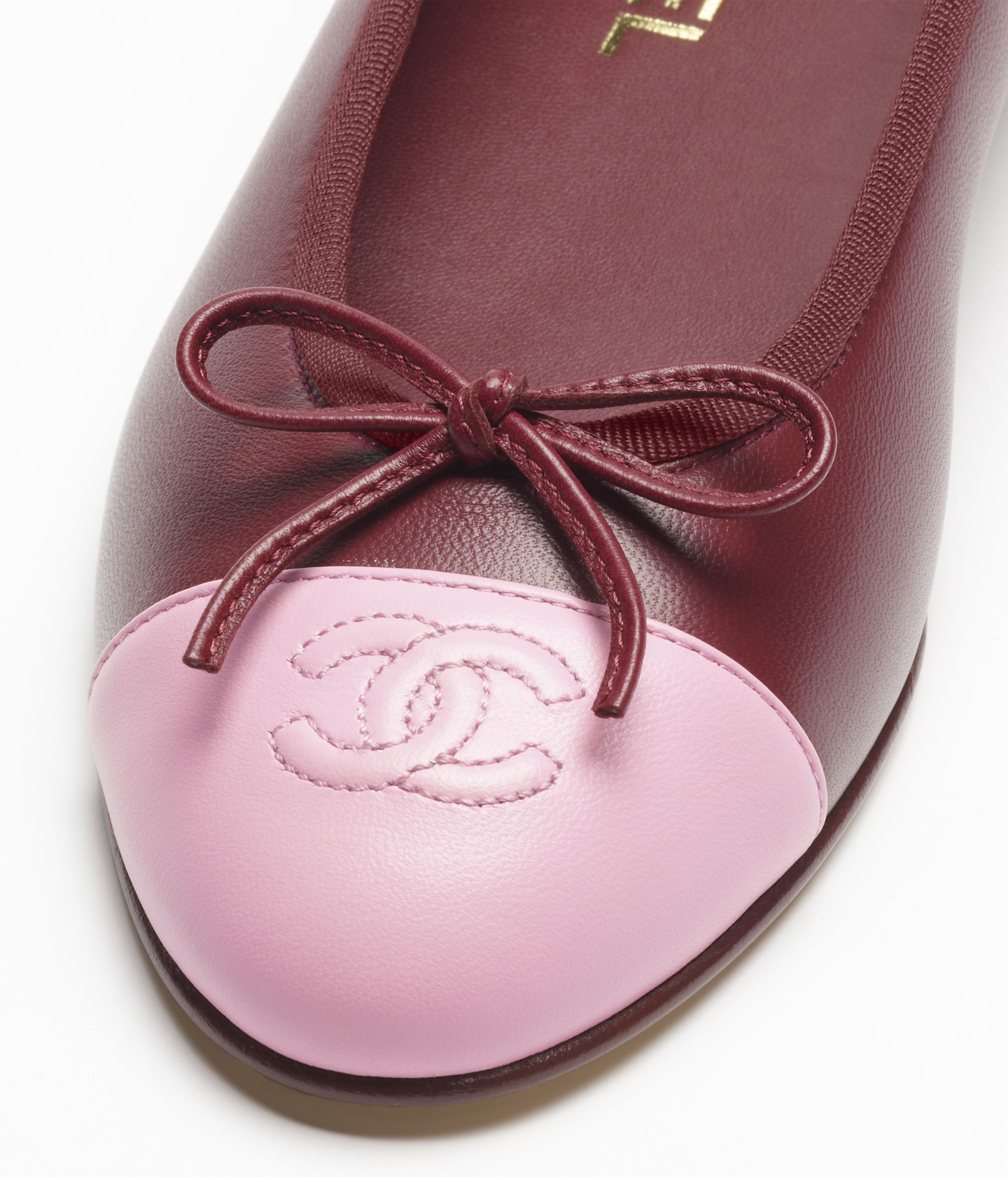 バレリーナ - ラムスキン & パテント カーフスキン、ブラック