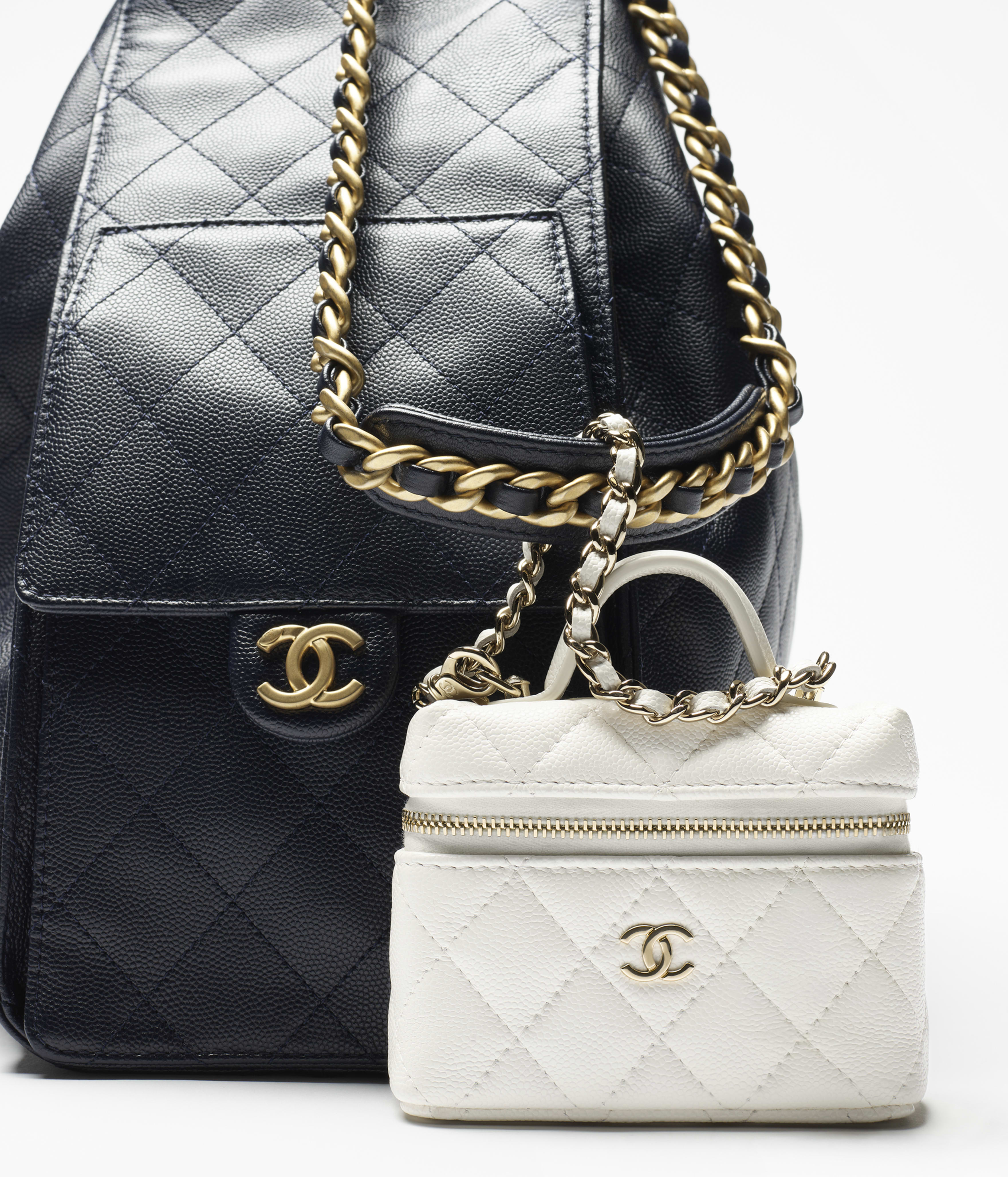 クラシック ミニ バッグ チャーム - シャイニー グレインド カーフ