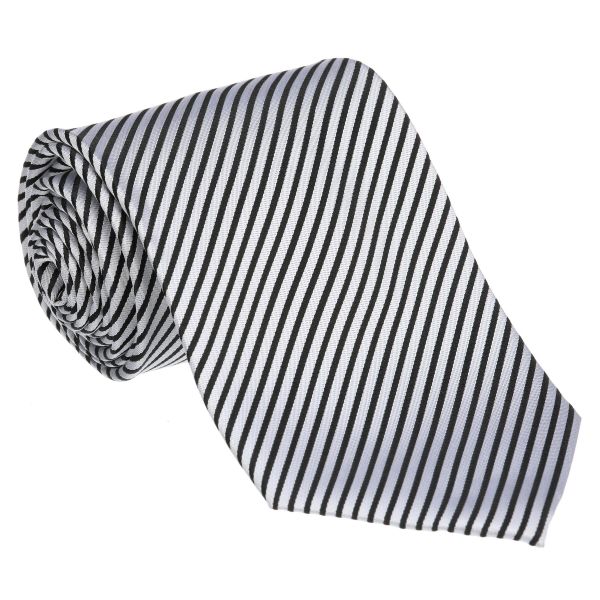 シェフワークス シルバー／ブラック ストライプ タイ — Chef Works Japan