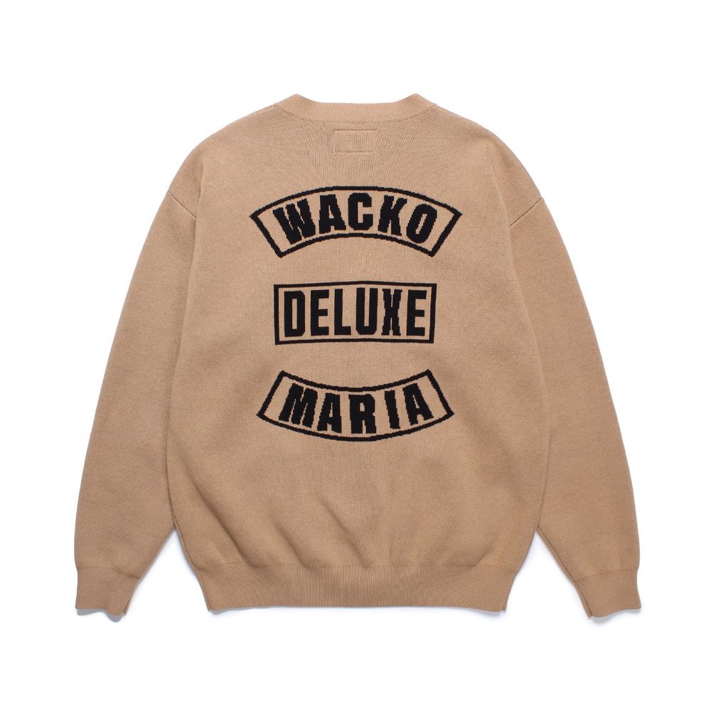 DELUXE - WACKO MARIA × DELUXE / CARDIGAN - BEIGE / 24SDWM3000