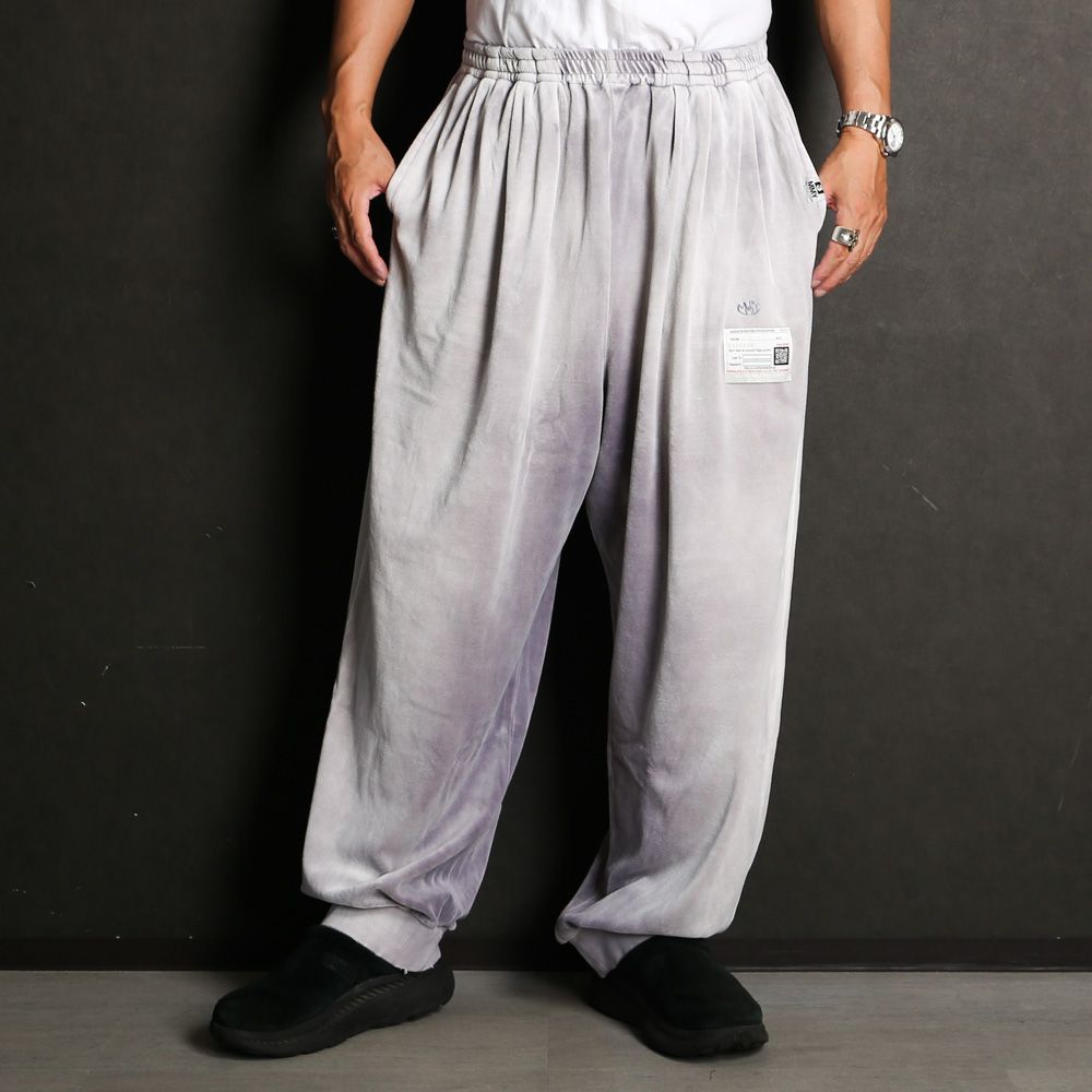 Maison MIHARA YASUHIRO - Sun faded Like Velour Pants - PURPLE