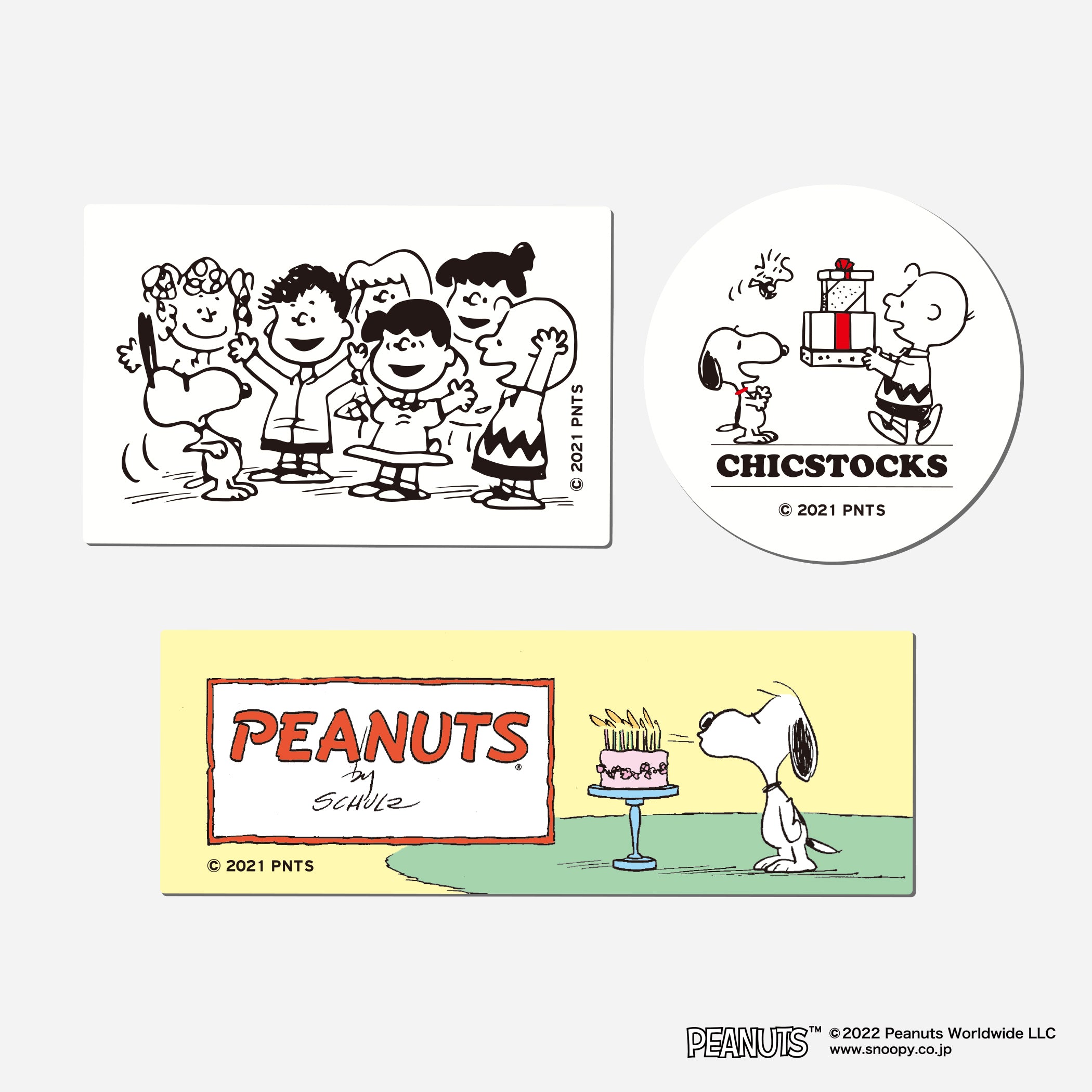 SNOOPY×CHICSTOCKS ステッカーセット