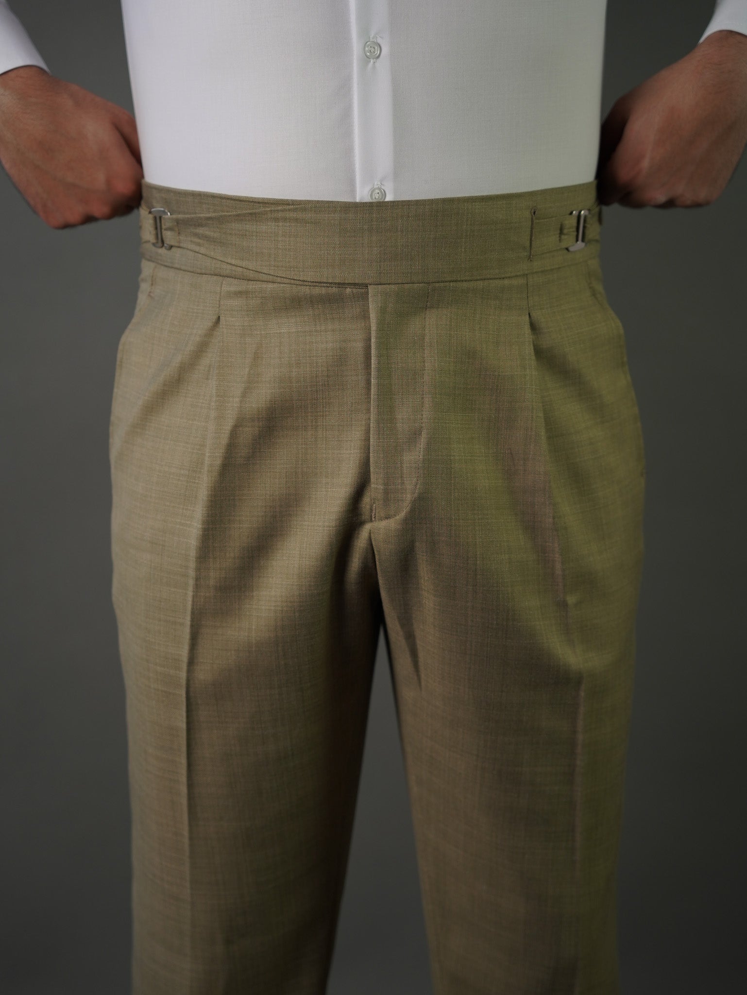Hook two side Gurkha trousers - green