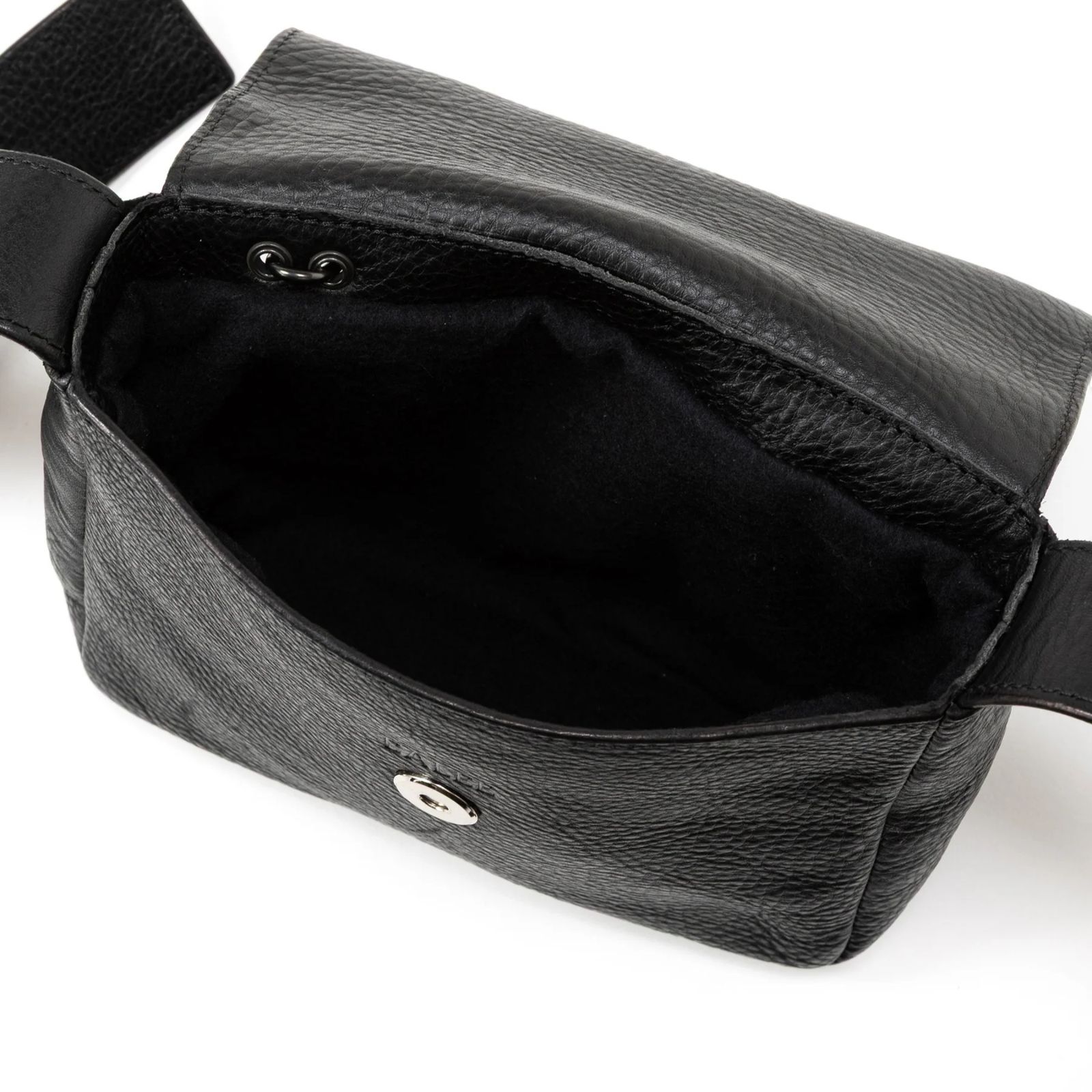 CALEE - STUDS LEATHER SHOULDER POUCH BAG (BLACK)｜スタッズ レザー